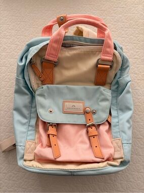 Doughnut Pastel Blue & Pink Mini Backpack